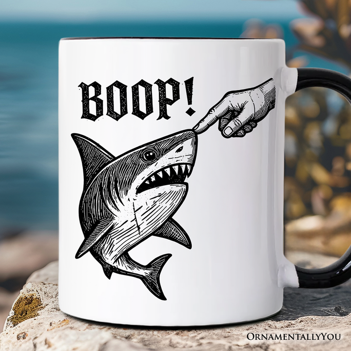 Boop Shark Mug, Funny Ocean Animal Gift