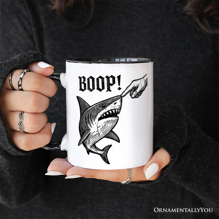 Boop Shark Mug, Funny Ocean Animal Gift