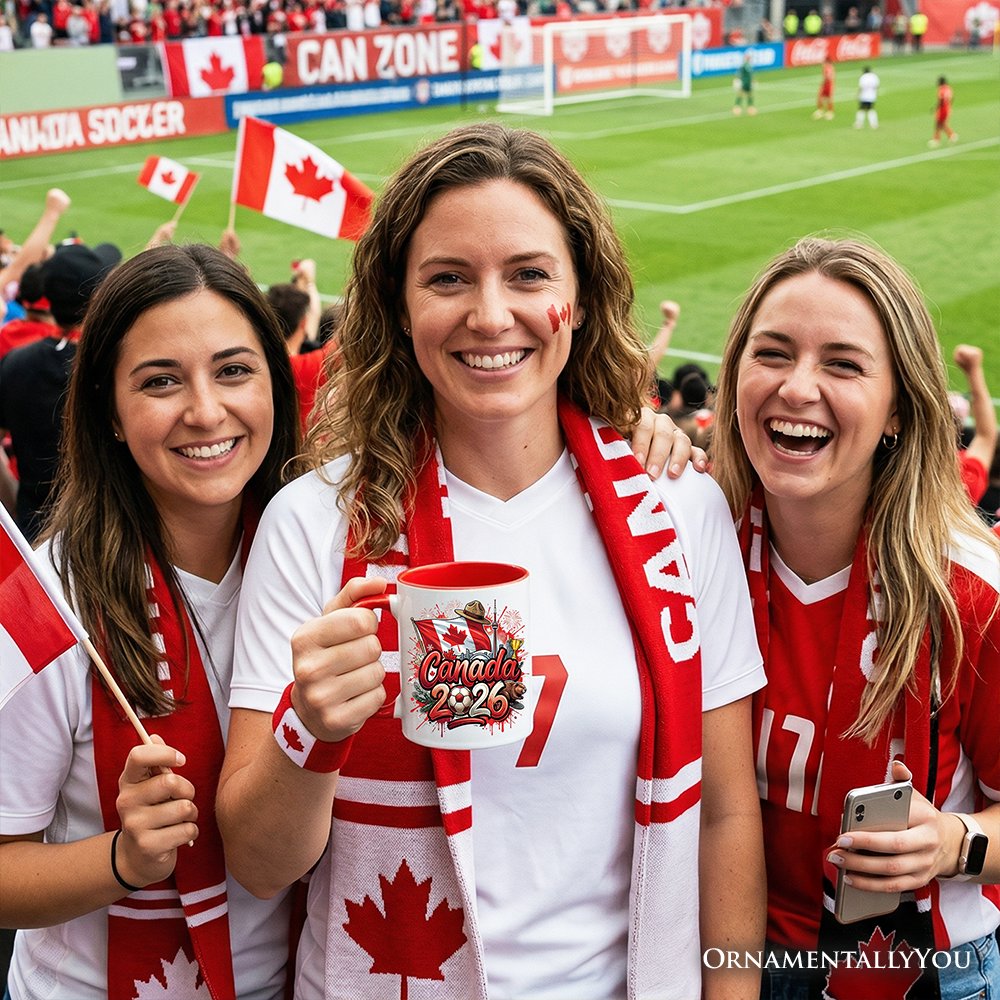 Canada 2026 Soccer Cup Global Championship Mug, Football Fans Gift Personalized Ceramic Mug OrnamentallyYou 