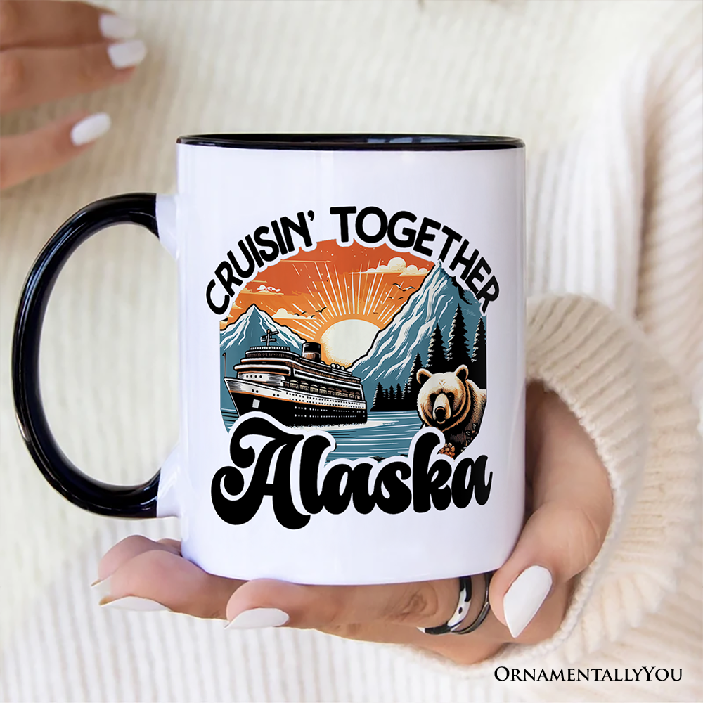 Cruisin' Together Alaska Mug, Family Cruise Vacation Trip Souvenir Gift
