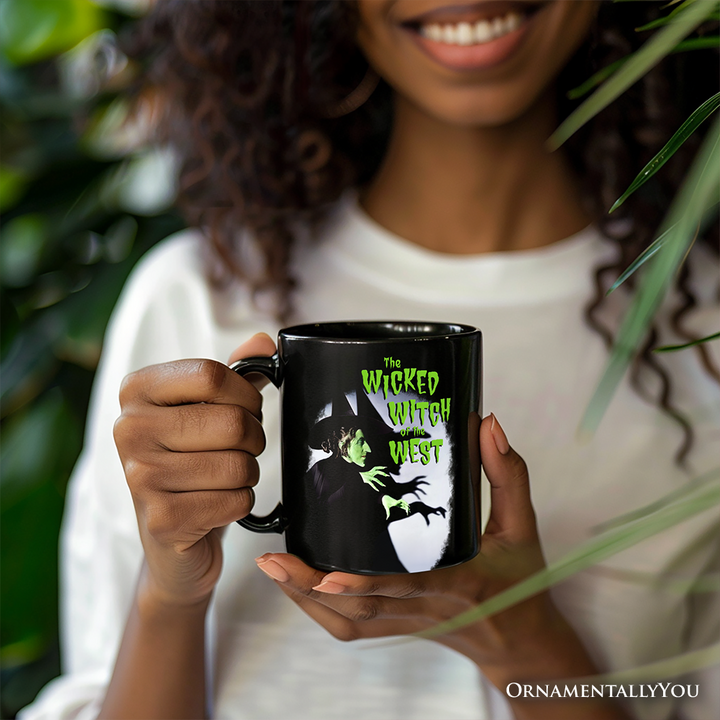 Vintage Wicked Witch of the West Personalized Mug, Wizard of Oz Halloween Gift with Custom Name