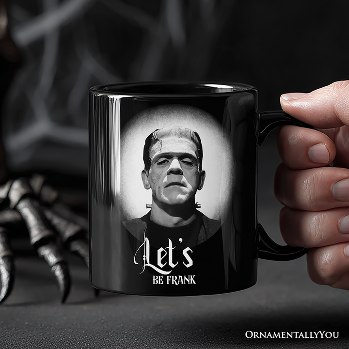 Frankenstein Spooky Portrait Personalized Mug Horror Villain Theme Halloween Gift with Custom Name