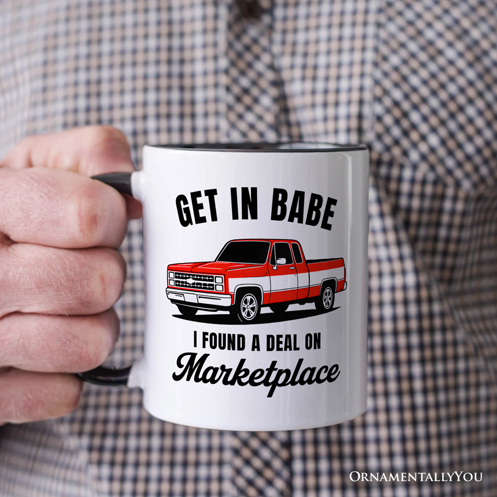 I Found A Deal On Marketplace Mug, Funny Red Truck Gift