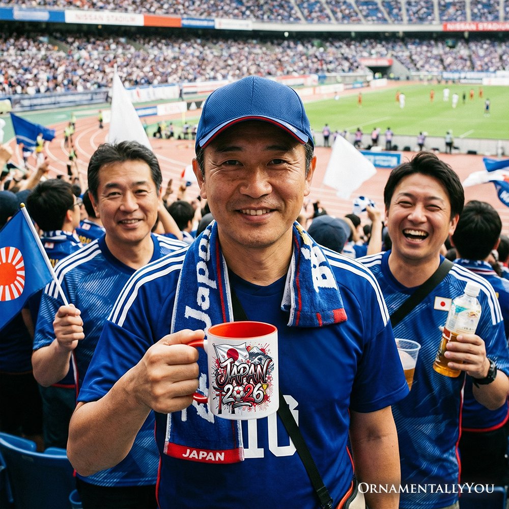 Japan 2026 Soccer Cup Global Championship Mug, Football Fans Gift Personalized Ceramic Mug OrnamentallyYou 