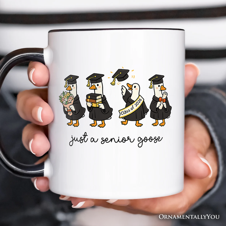 Just A 2026 Senior Goose Mug, Funny Graduation Gift