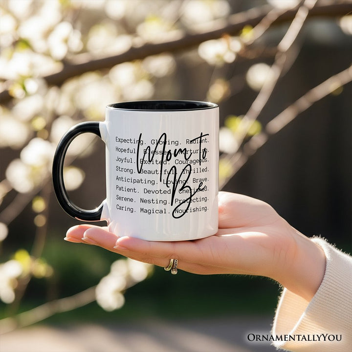 Mom To Be Pregnancy Announcement Personalized Mug, Definition Future Mama Gift with Custom Name Personalized Ceramic Mug OrnamentallyYou 