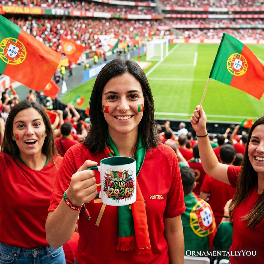 Portugal 2026 Soccer Cup Global Championship Mug, Football Fans Gift Personalized Ceramic Mug OrnamentallyYou 