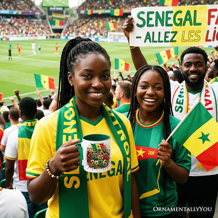 Senegal 2026 Soccer Cup Global Championship Mug, Football Fans Gift Personalized Ceramic Mug OrnamentallyYou 