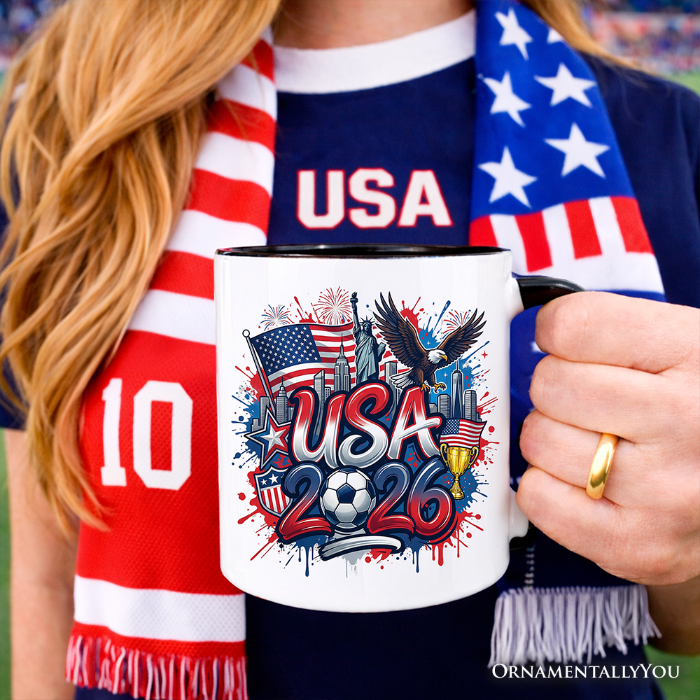 USA 2026 Soccer Cup Global Championship Mug, Football Fans Gift