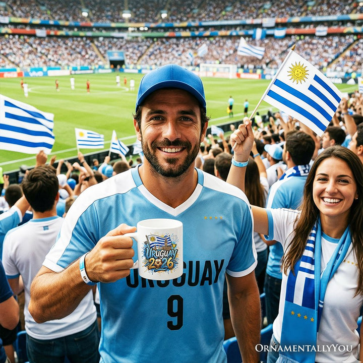 Uruguay 2026 Soccer Cup Global Championship Mug, Football Fans Gift Personalized Ceramic Mug OrnamentallyYou 