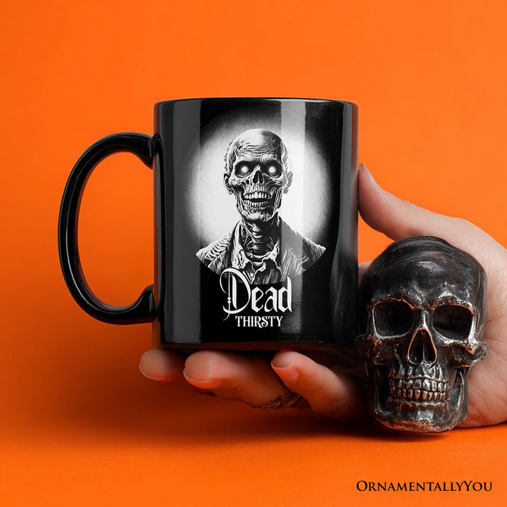 Zombie Spooky Portrait Personalized Mug Horror Villain Theme Halloween Gift with Custom Name Personalized Ceramic Mug OrnamentallyYou 