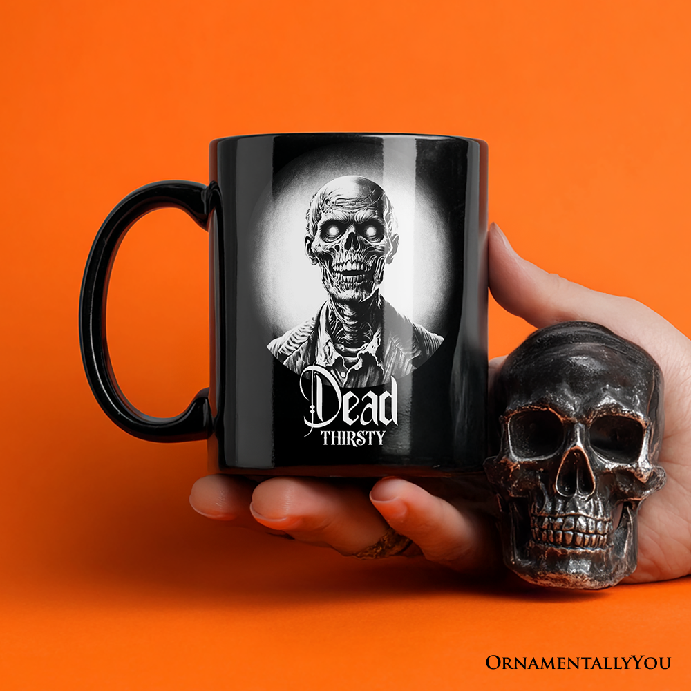 Zombie Spooky Portrait Personalized Mug Horror Villain Theme Halloween Gift with Custom Name