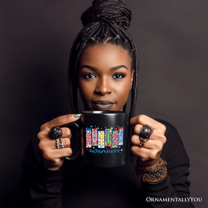 Autism Awareness Support Mug, Colorful Spectrum Gift