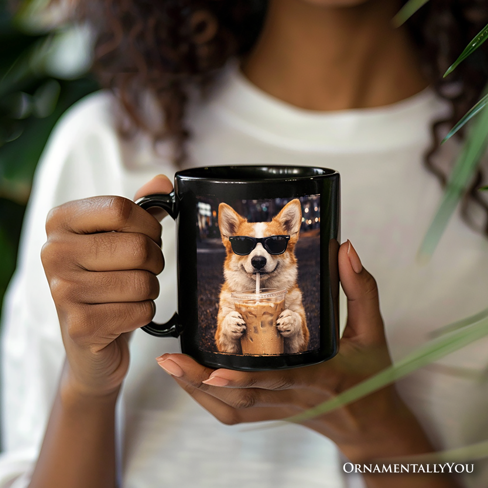 Corgi Iced Coffee Mug, Funny Dog Parents Gift
