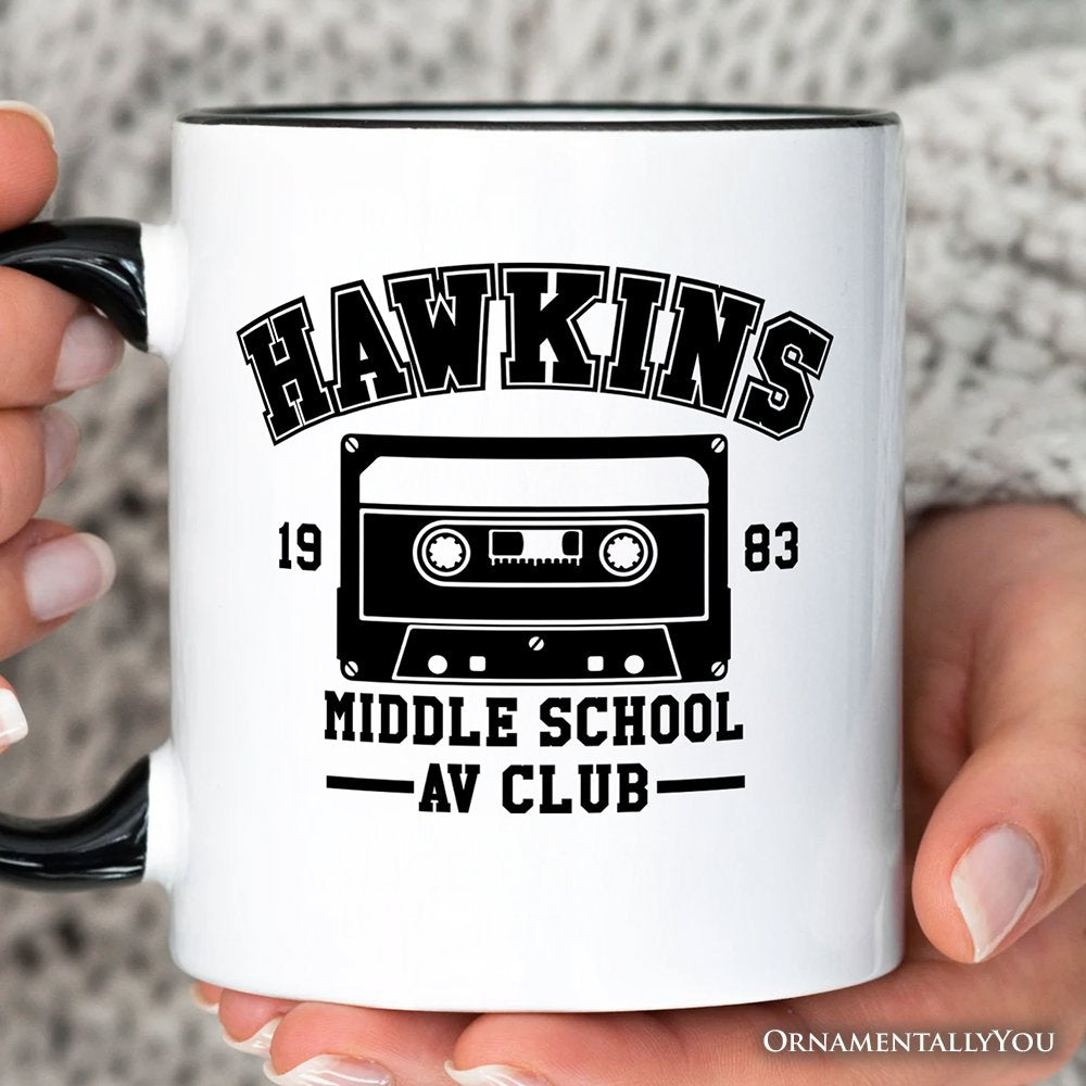 Hawkins Middle School AV Club Personalized Mug, Funny Gift for Daughter and Son with Custom Name Personalized Ceramic Mug OrnamentallyYou 