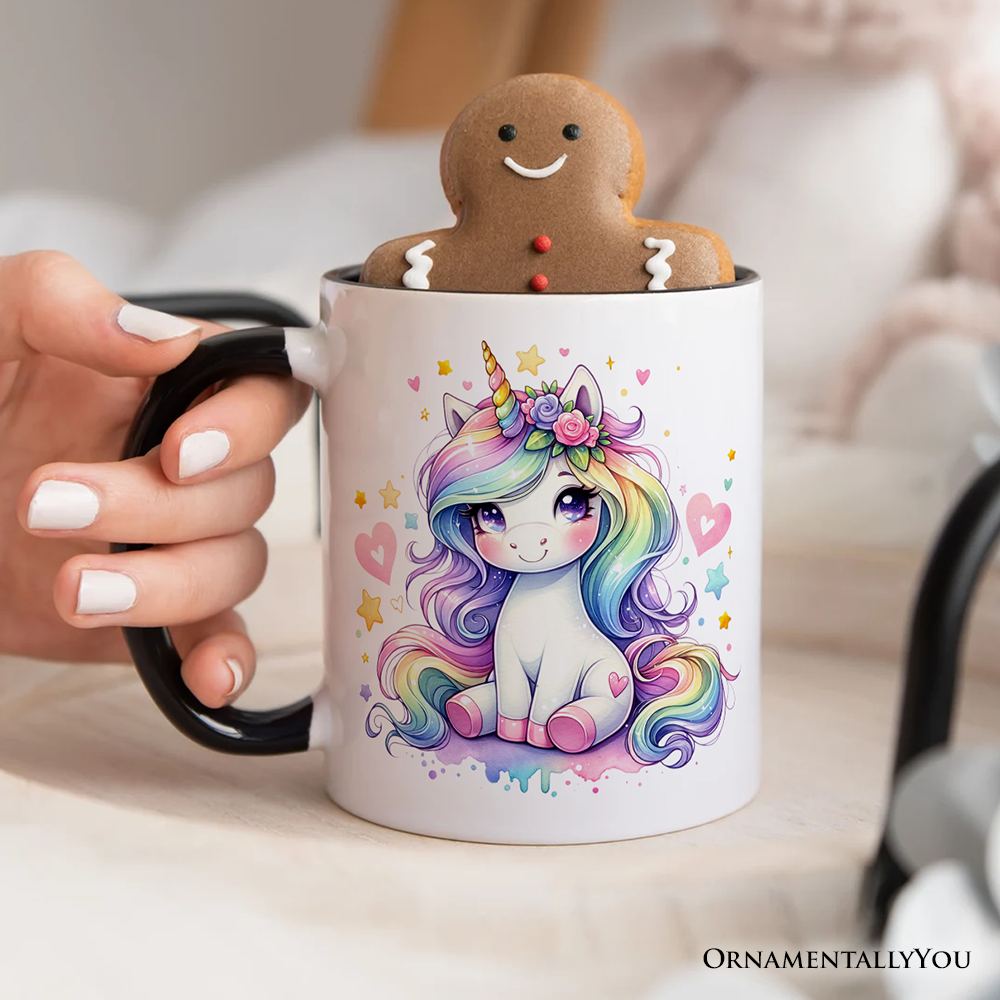 Rainbow Unicorn Mug, Cute Magical Creature Gift