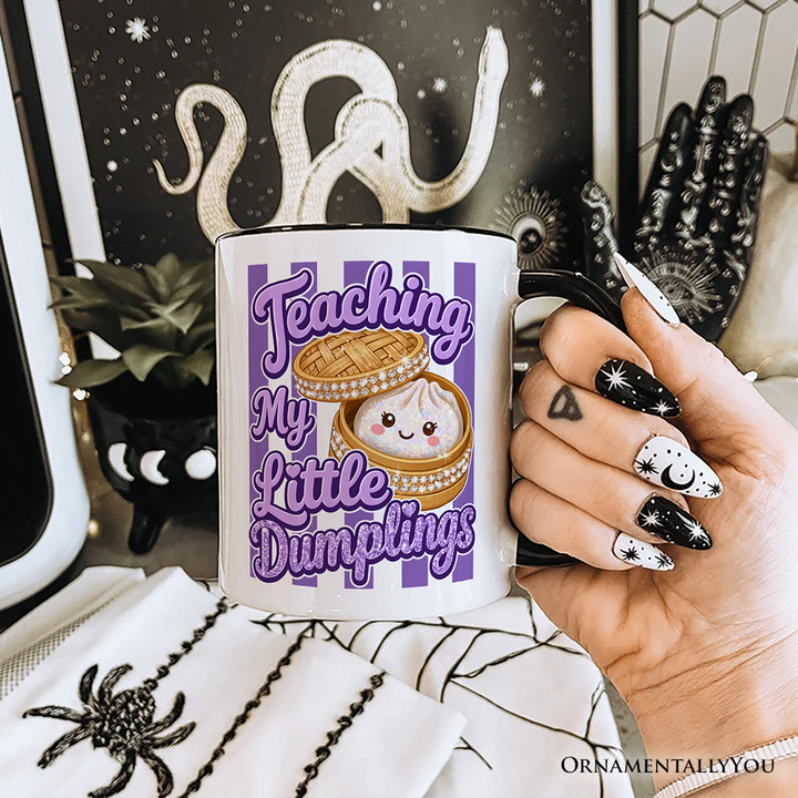 Teaching My Little Dumplings Mug, Cute Teacher Kawaii Dumpling Gift