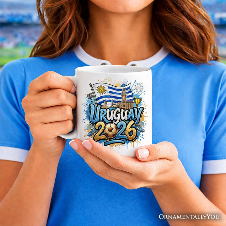 Uruguay 2026 Soccer Cup Global Championship Mug, Football Fans Gift Personalized Ceramic Mug OrnamentallyYou 