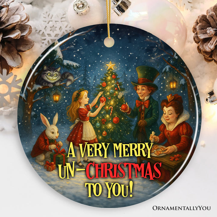 A Very Merry Un-Christmas Ornament, Alice's Christmas in Wonderland Gift and Tree Decor