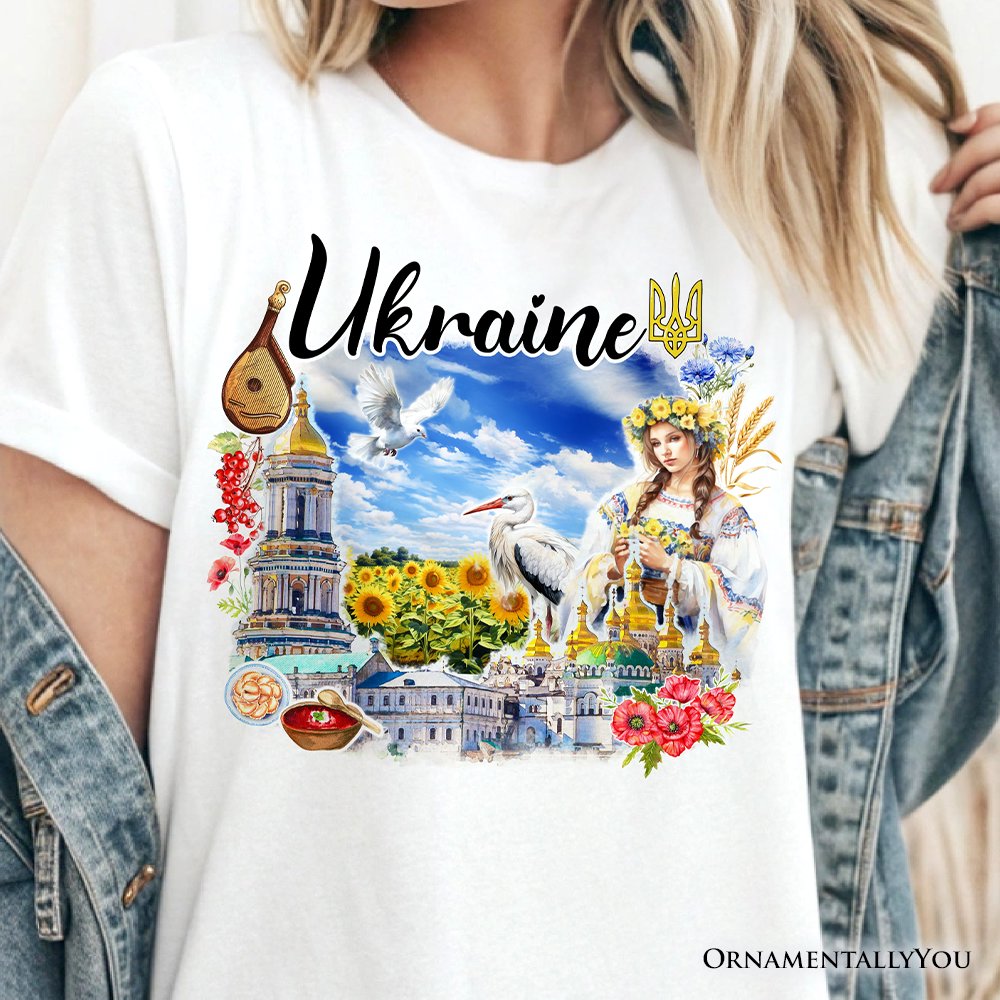 Artistic Ukraine Vintage T-Shirt, Traditional Tee and Souvenir T-Shirts OrnamentallyYou 