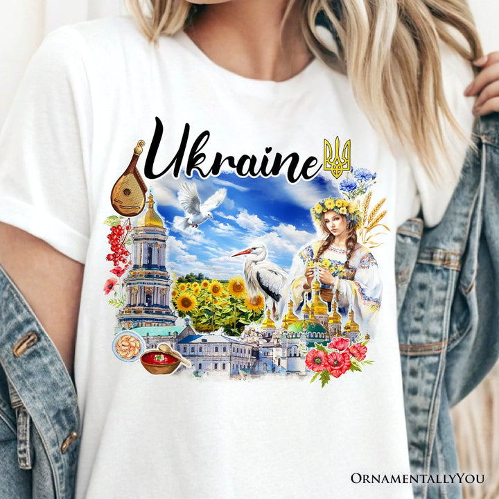 Artistic Ukraine Vintage T-Shirt, Traditional Tee and Souvenir T-Shirts OrnamentallyYou 