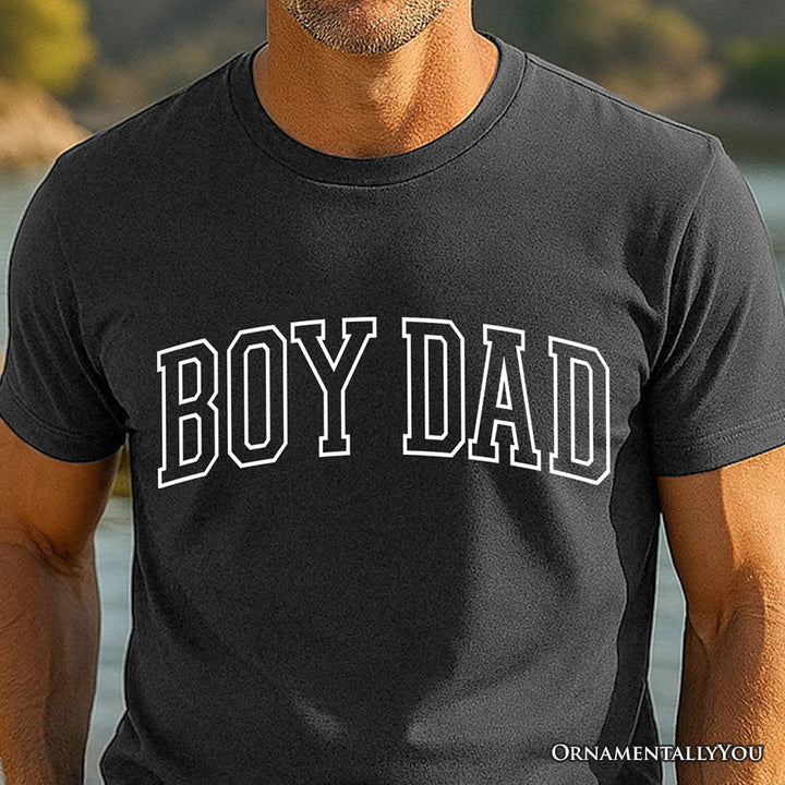 Boy Dad Varsity T-Shirt, Father's Day Tee T-Shirts OrnamentallyYou 