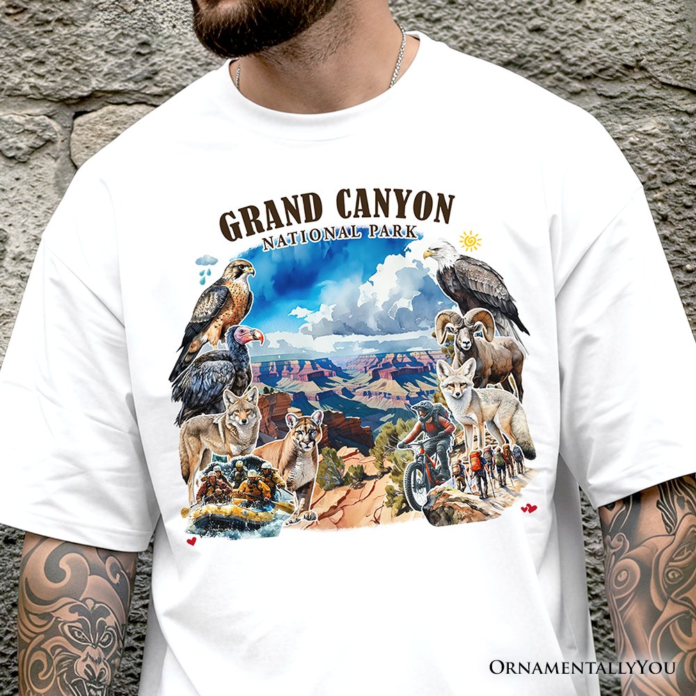 Breathtaking Grand Canyon Handmade T-Shirt, Vintage Arizona Nature and National Park Tee T-Shirts OrnamentallyYou 