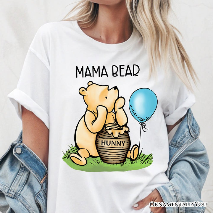 Charming Mama Bear Cute T-Shirt, Trendy White Tee Mom Gift T-Shirts OrnamentallyYou 