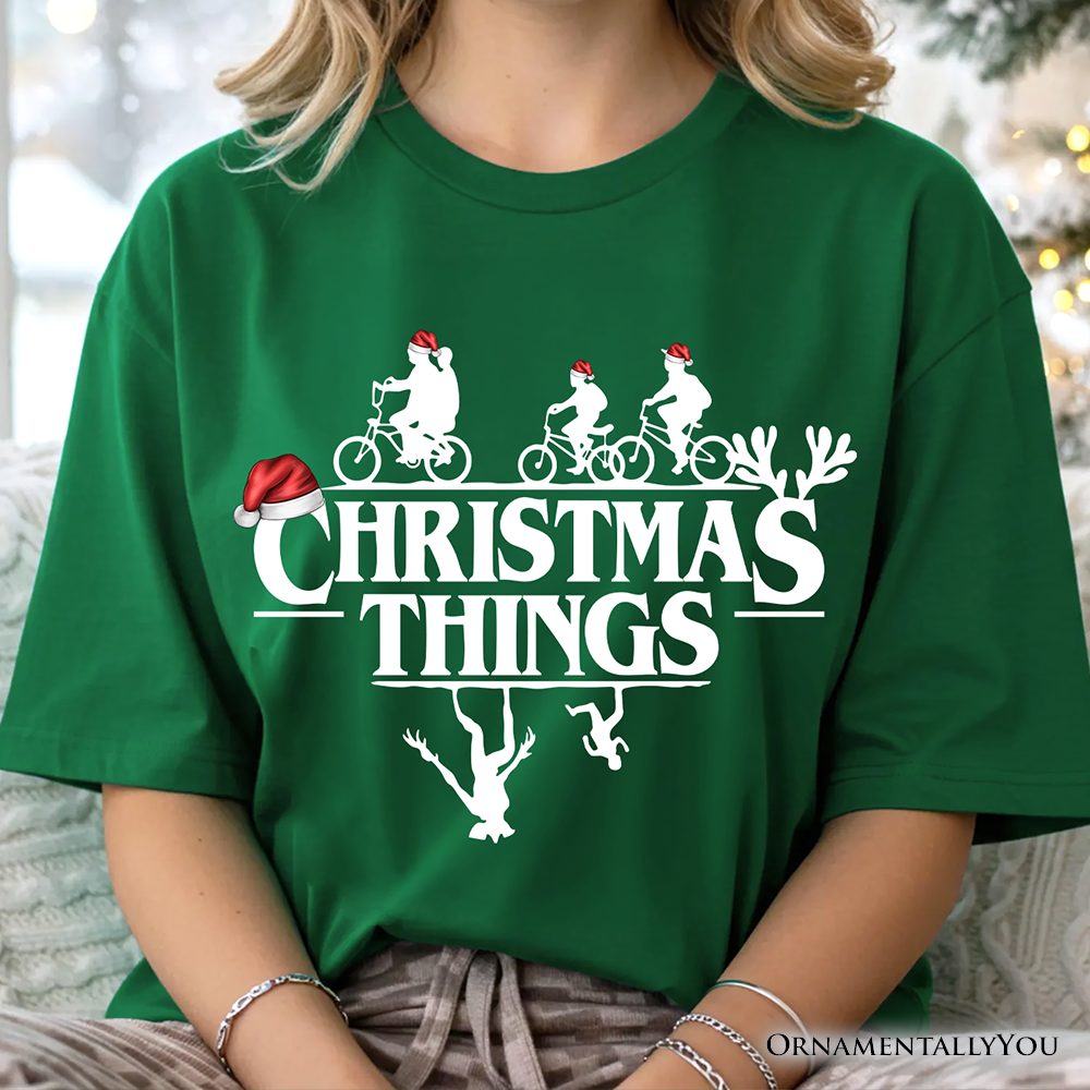 Christmas Things Retro T-Shirt, Handmade Soft Holiday Tee