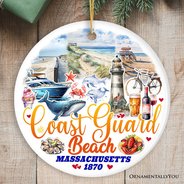 Coast Guard Heritage Christmas Ornament, Massachusetts Souvenir and Gift