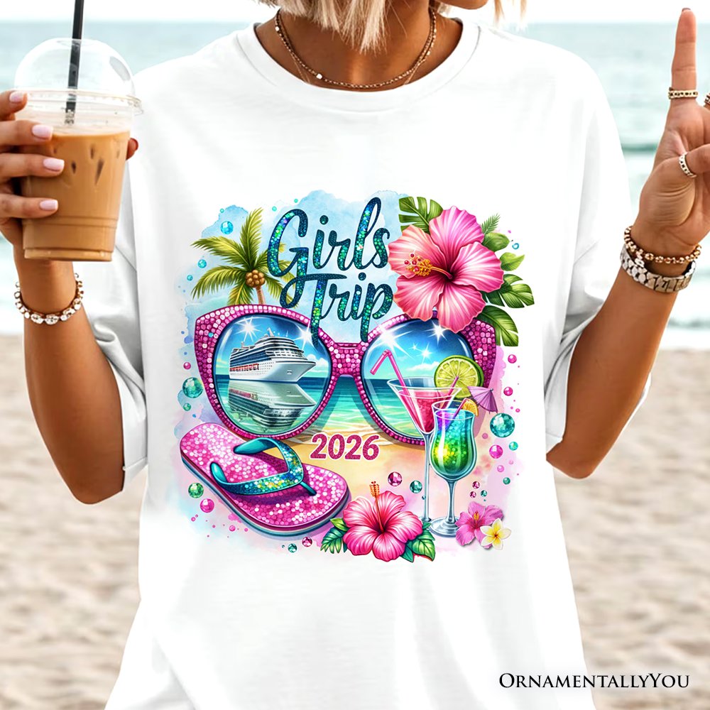 Cruise Girls Trip 2026 T-Shirt, Vacation Tropical Tee T-Shirts OrnamentallyYou 