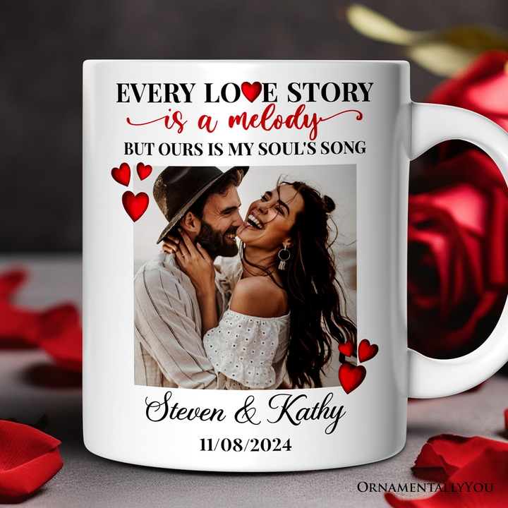 Custom Photo Mugs for Couple Lovers, Personalized Anniversary Mug Gift for Him Her Mug