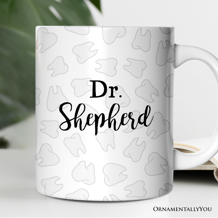 Dentist Personalized Mug, Dental Assistant Teeth Custom Gift