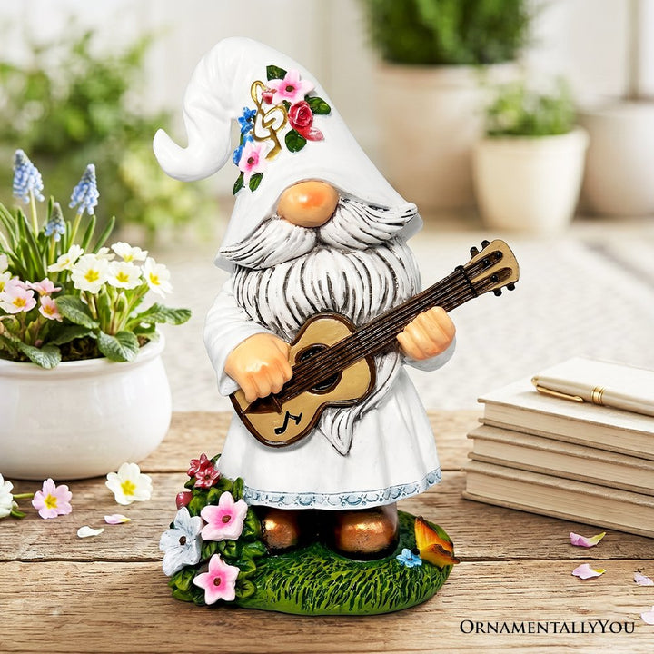 Elegant Serenader Garden Statue, 8" Romantic Musician Figurine Outdoor Decor Resin Statues OrnamentallyYou 