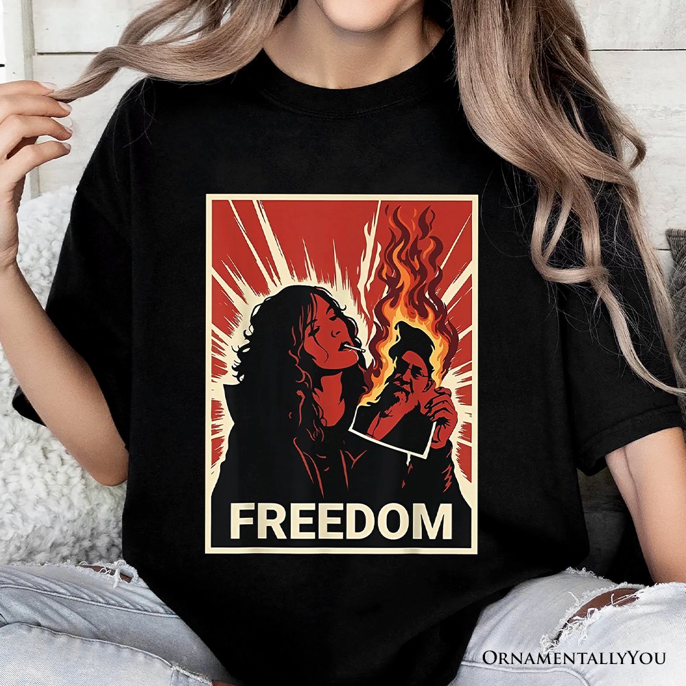 Freedom Free Iran Protest T-Shirt, Persian Revolution Activist Tee OrnamentallyYou 