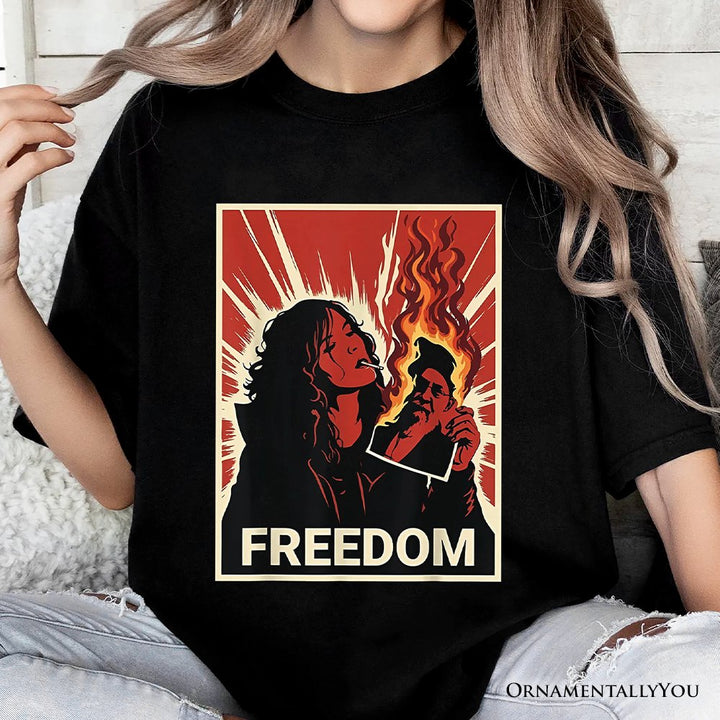 Freedom Free Iran Protest T-Shirt, Persian Revolution Activist Tee OrnamentallyYou 