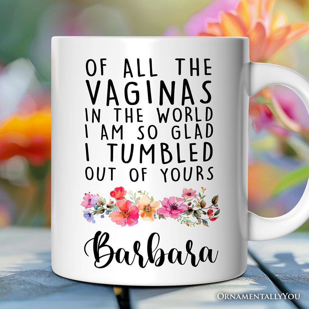 Grateful Birth Personalized Mug, Mother Gift With Custom Name Personalized Ceramic Mug OrnamentallyYou 12oz Mug Customized 