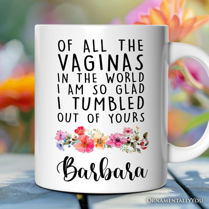 Grateful Birth Personalized Mug, Mother Gift With Custom Name Personalized Ceramic Mug OrnamentallyYou 12oz Mug Customized 