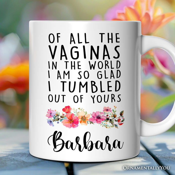 Grateful Birth Personalized Mug, Mother Gift With Custom Name