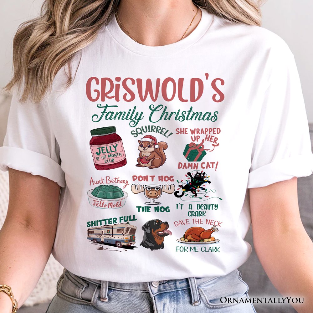 Griswold’s Family Christmas T-Shirt, Funny Retro Vacation Movie Quote Tee T-Shirts OrnamentallyYou 