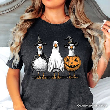 Haunting Honkers Goose T-Shirt, Funny Halloween Costumes Tee T-Shirts OrnamentallyYou 