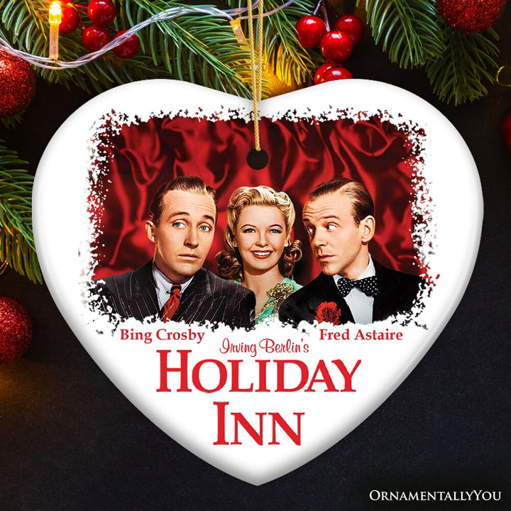 Holiday Inn Christmas Ornament, 1942 Classic Movie Gift and Tree Decor Ceramic Ornament OrnamentallyYou 