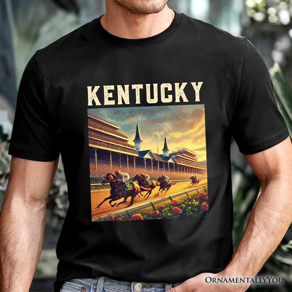 Iconic Kentucky State Horse Racing T-Shirt, Churchill Downs Tee and Derby Heritage Souvenir T-Shirts OrnamentallyYou 