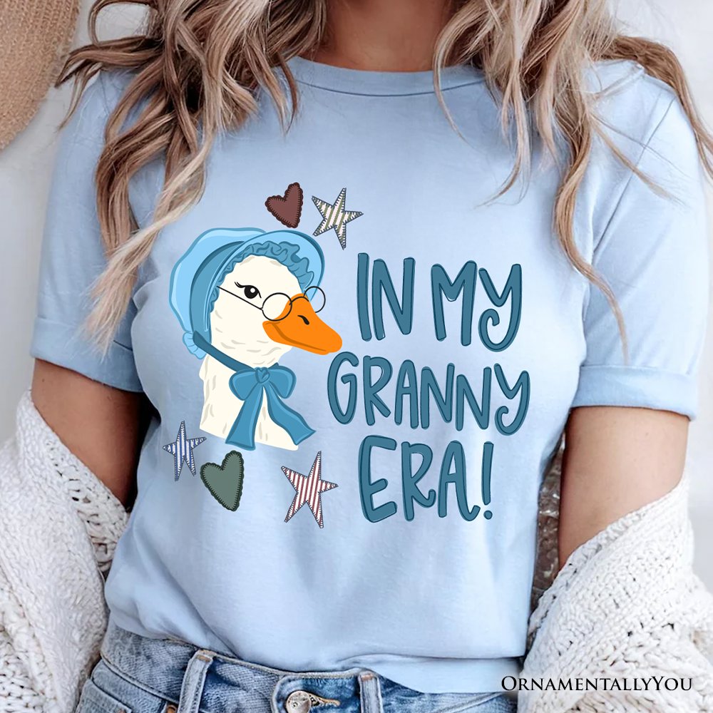 In My Granny Era Goose T-Shirt, Funny Grandma Doodle Tee T-Shirts OrnamentallyYou 
