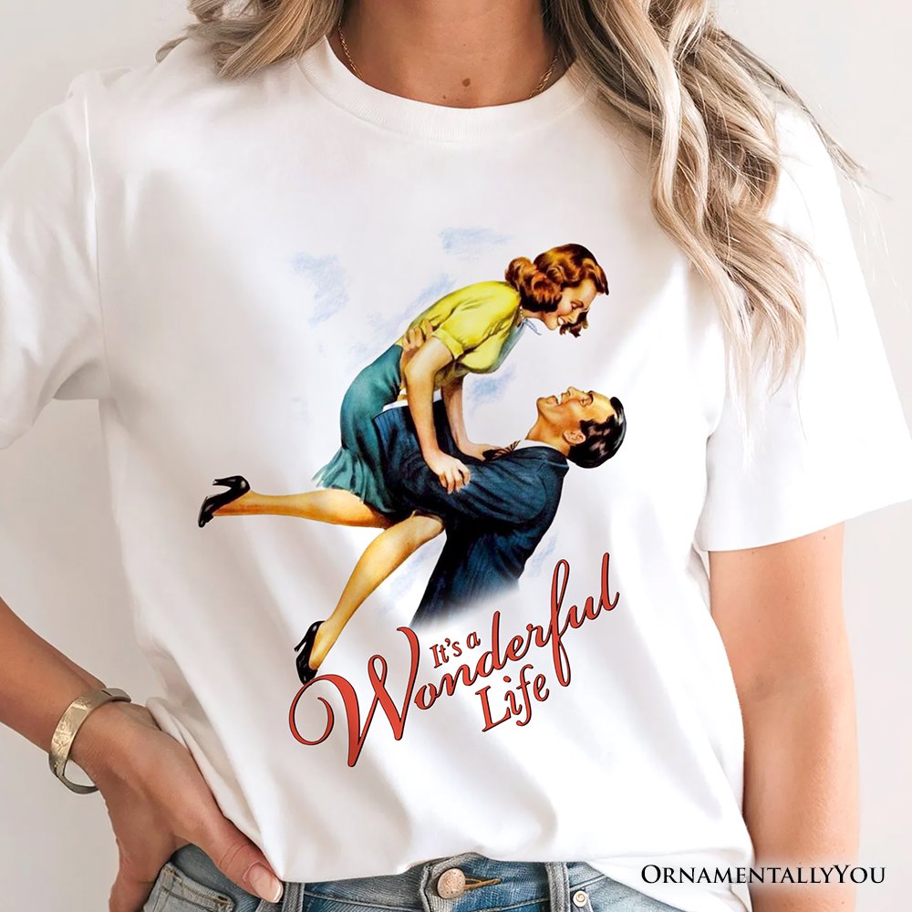 It's a Wonderful Life T-Shirt, Vintage 1940s Movie Christmas Tee T-Shirts OrnamentallyYou 
