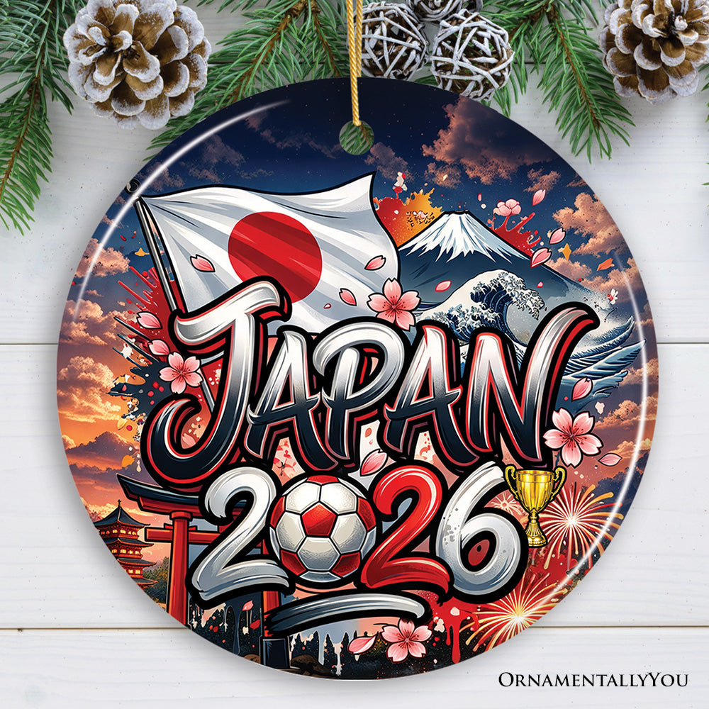 Japan 2026 Soccer Cup Global Championship Ornament| OrnamentallyYou
