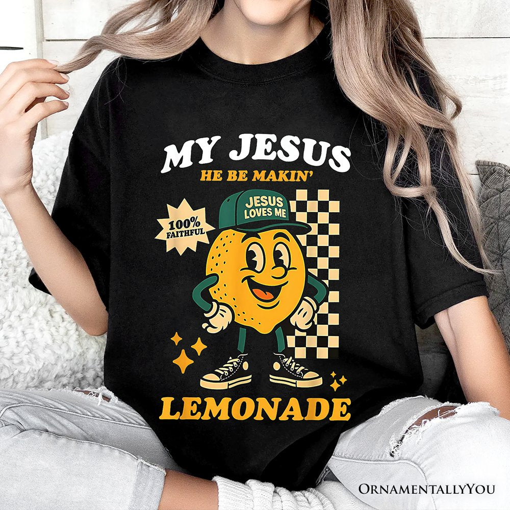 Life Gave Me Lemons Jesus Lemonade T-Shirt, Funny Christian Faith Retro Tee T-Shirts OrnamentallyYou 