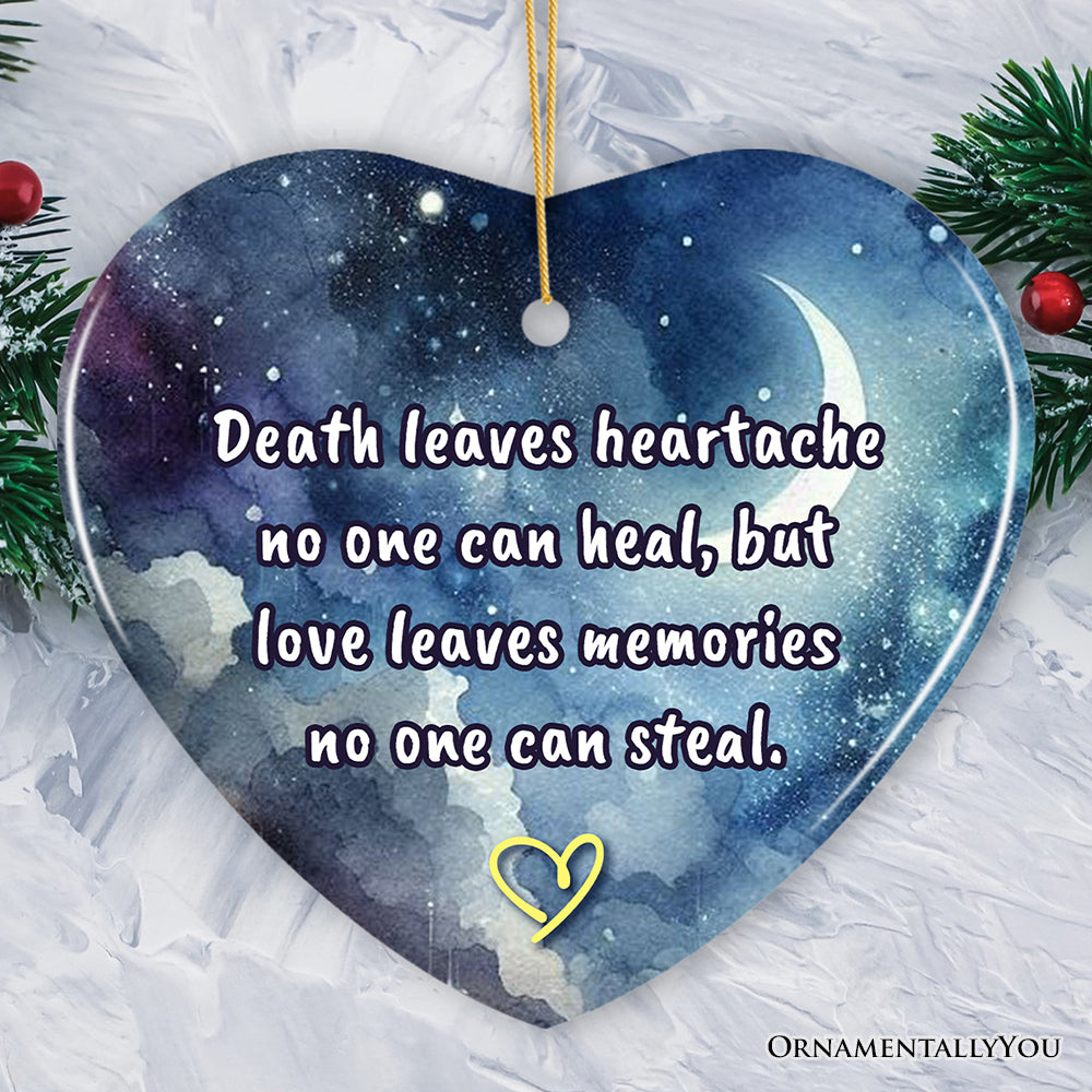 Love Leaves Memory Christmas Ornament, Healing Memorial Gift