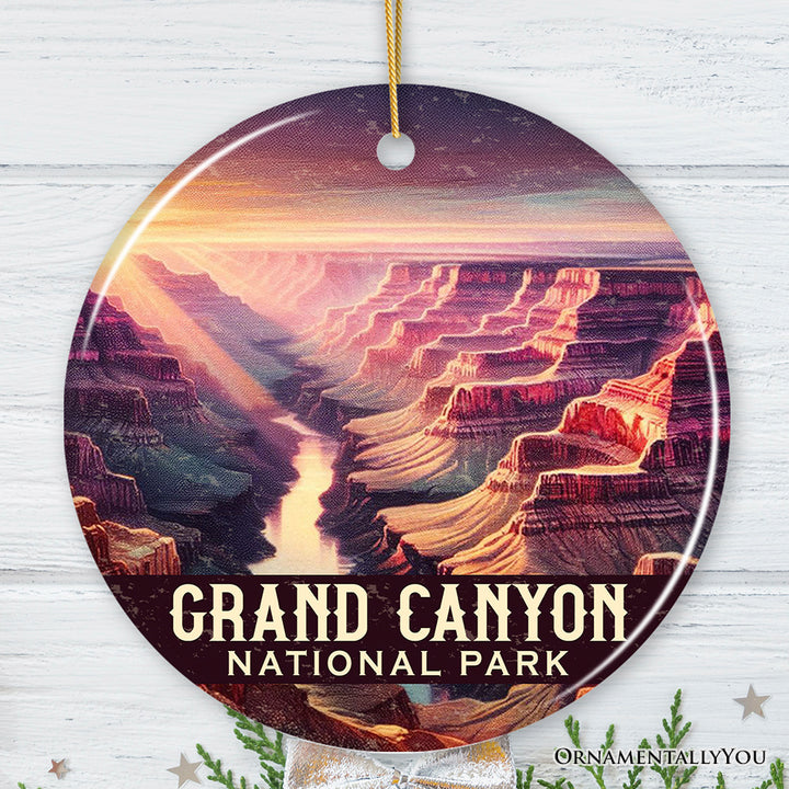 Majestic Grand Canyon National Park Ornament, Arizona Desert Landscape Christmas Gift and Travel Souvenir