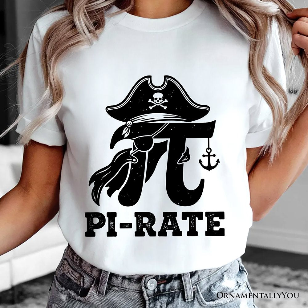 Pi 3.14 Pirate T-Shirt, Funny Math Pun Pi Day Tee T-Shirts OrnamentallyYou 